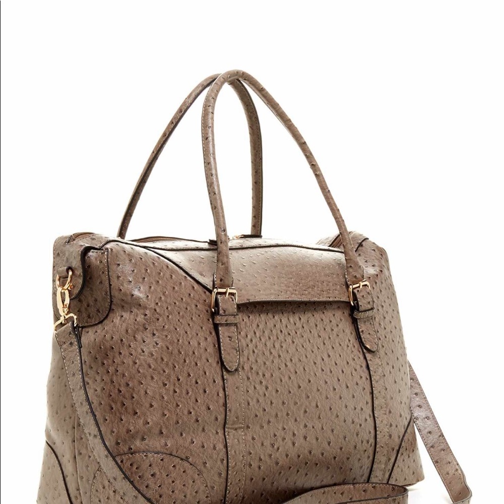 PERFECT weekender bag SOLD OUT Embossed taupe